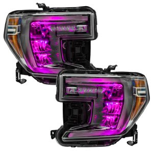 Chevrolet Silverado 1500 Headlight Kit - ORACLE Lighting - Demon Eye + ColorSHIFT - RGB+W - `19-`21